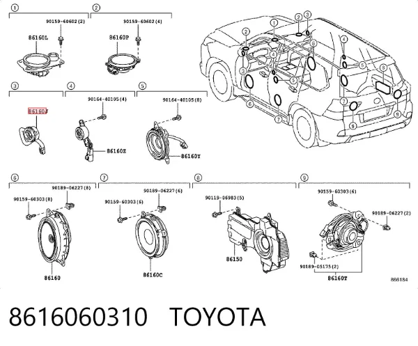  8616060310 Toyota