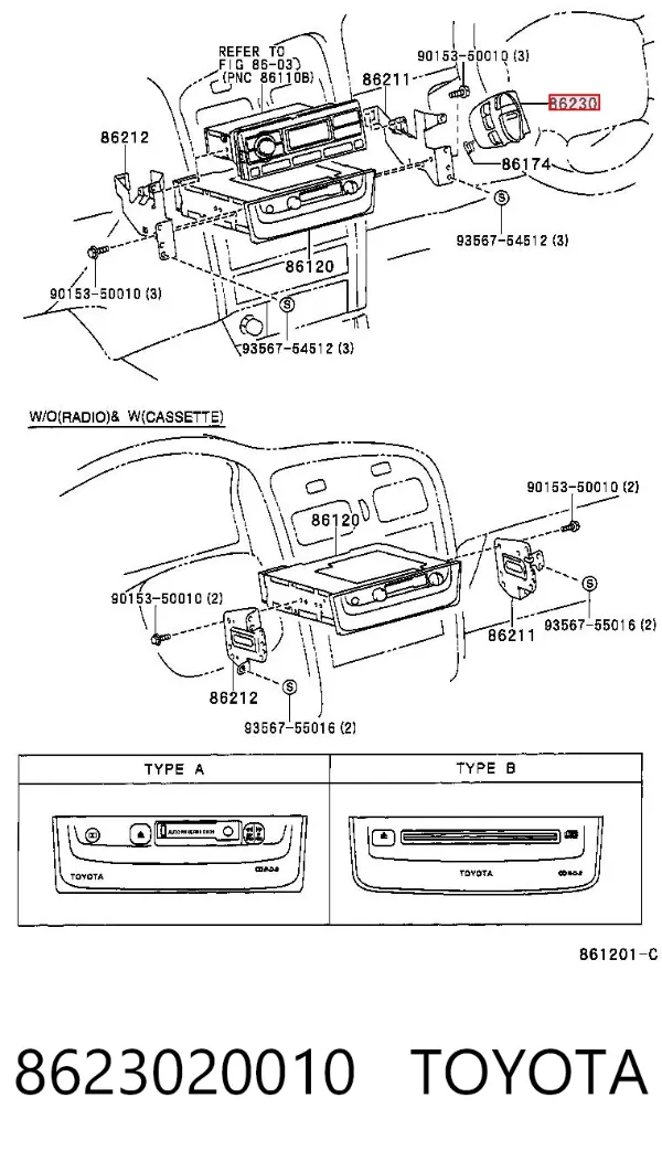  8623020010 Toyota