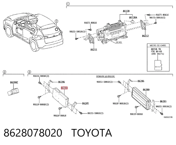  8628078020 Toyota