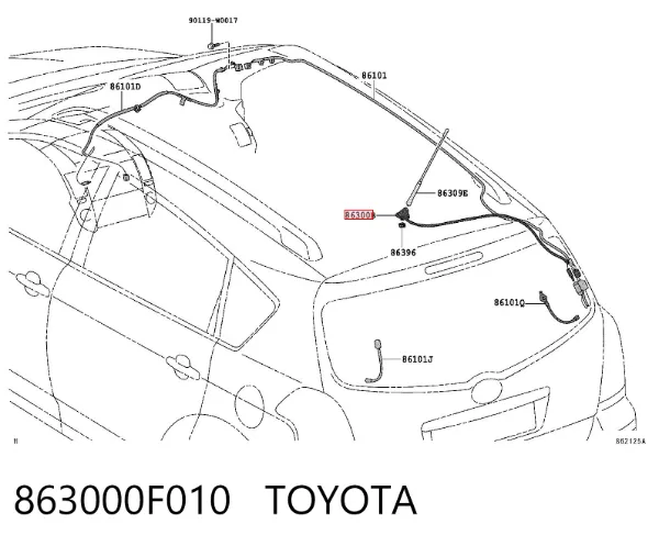 Антена 863000F010 Toyota