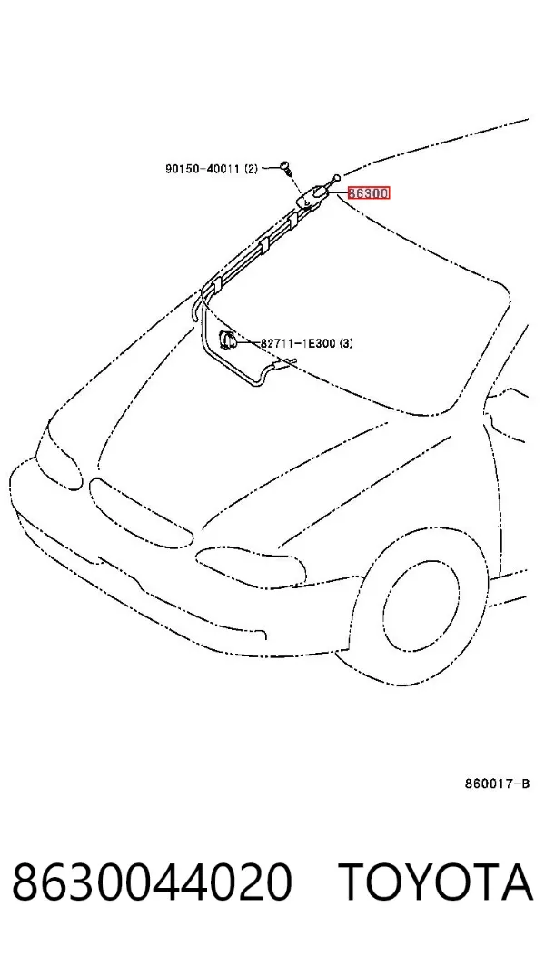 Антена 8630044020 Toyota