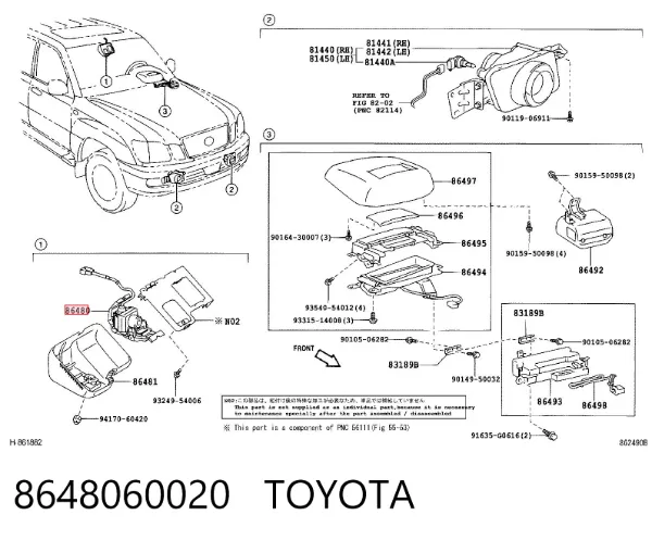  8648060020 Toyota