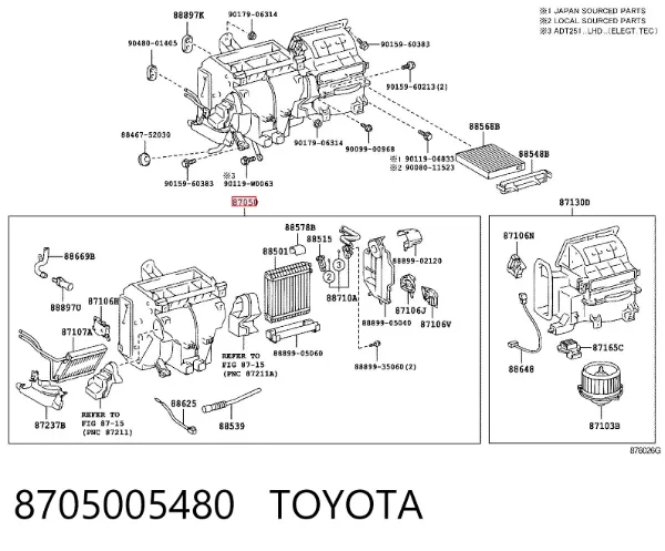  8705005480 Toyota