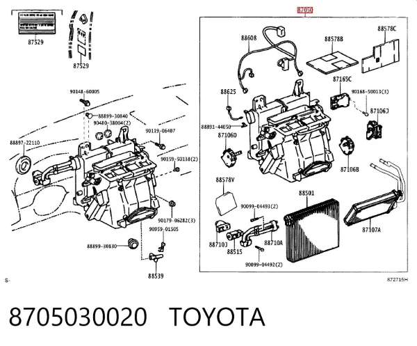  8705030020 Toyota