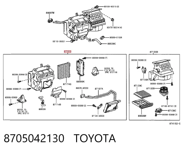  8705042130 Toyota