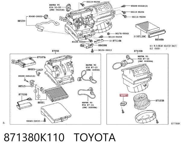  871380K110 Toyota