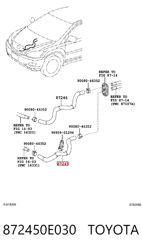  872450E030 Toyota