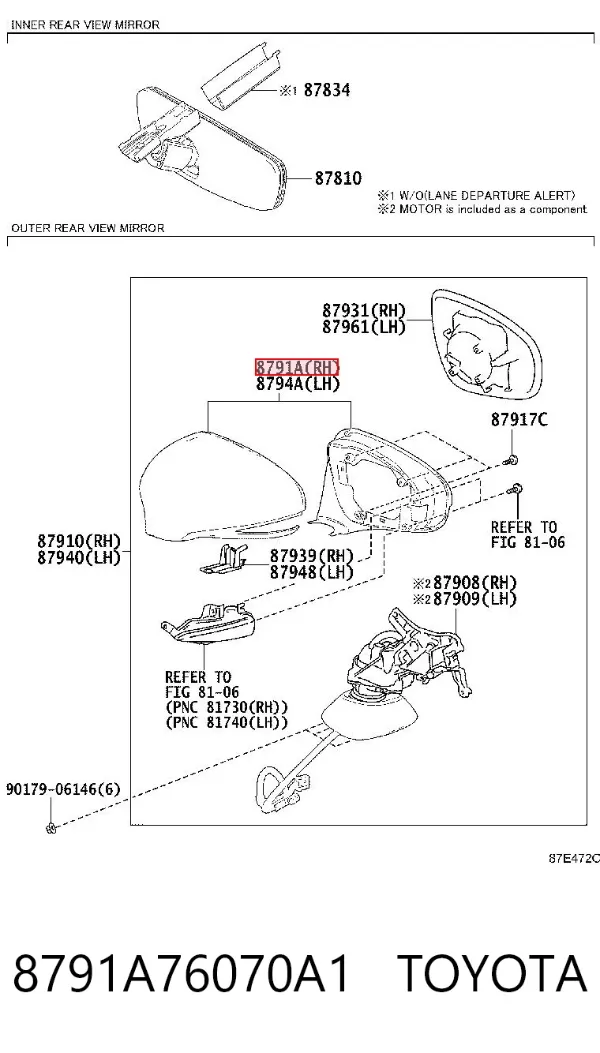  8791A76070A1 Toyota