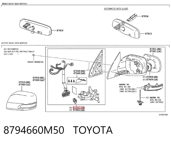  8794660M50 Toyota