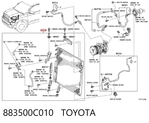 Радіатор кондиціонера 606TY2142 TYC