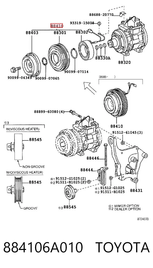  884106A010 Toyota