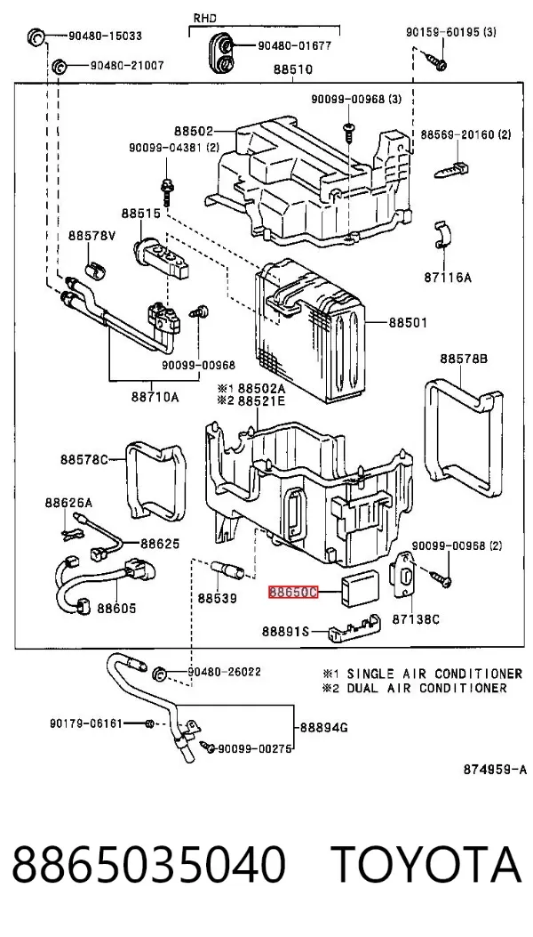  8865035040 Toyota