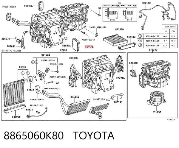  8865060K80 Toyota