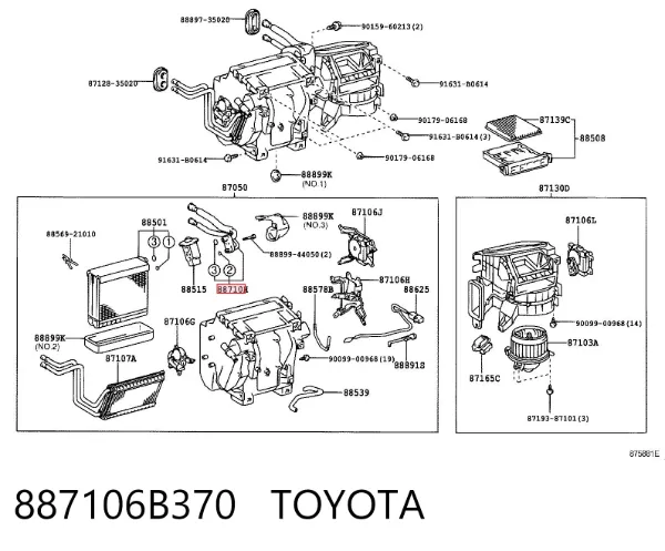  887106B370 Toyota