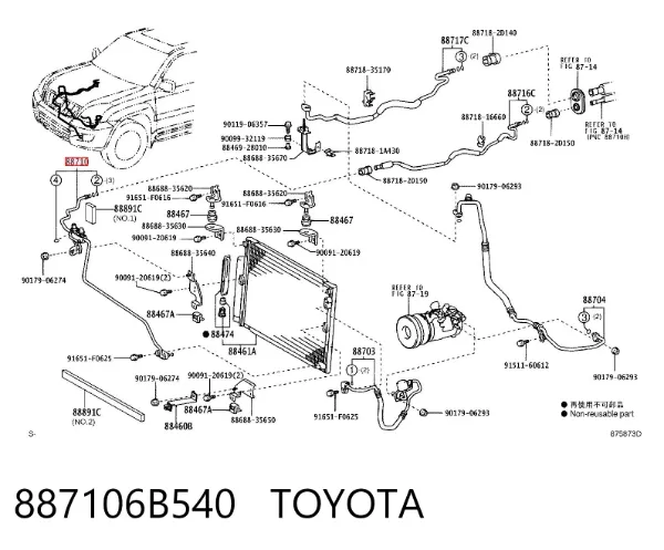  887106B540 Toyota