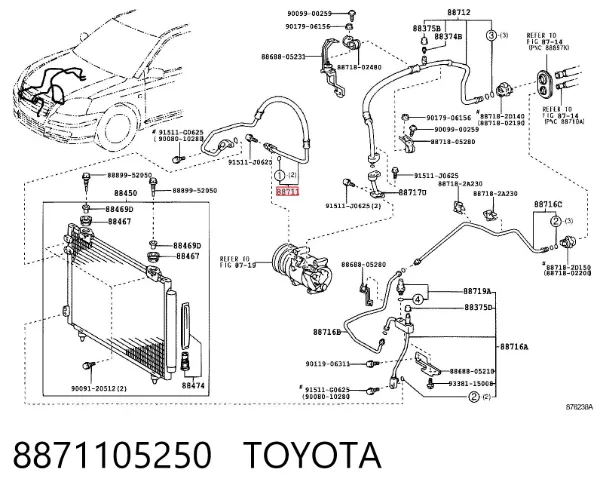  8871105250 Toyota