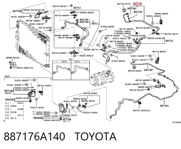  887176A140 Toyota
