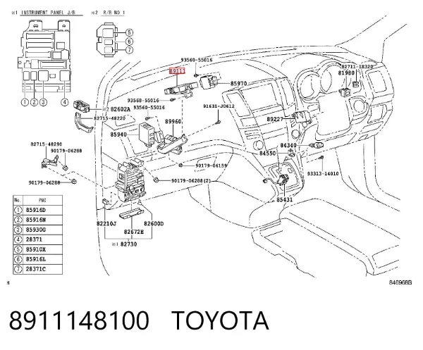  8911148100 Toyota