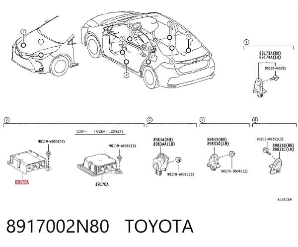  8917002N80 Toyota
