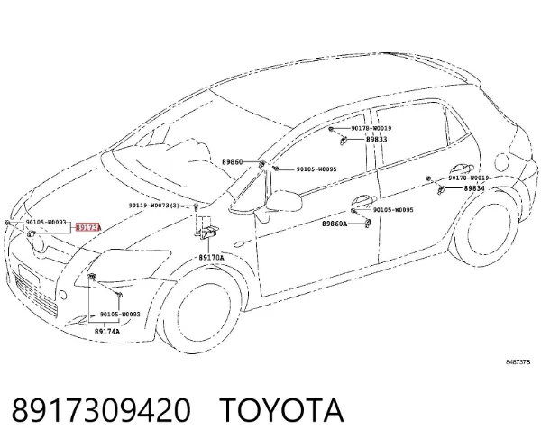 Датчик удару 8917309420 Toyota