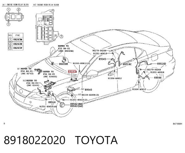Датчик поперечного прискорення (ESP) 8918022020 Toyota
