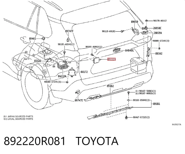  892220R081 Toyota