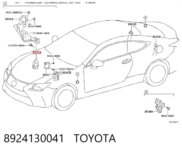 Датчик тиску в амортизаторах 8924130041 Toyota