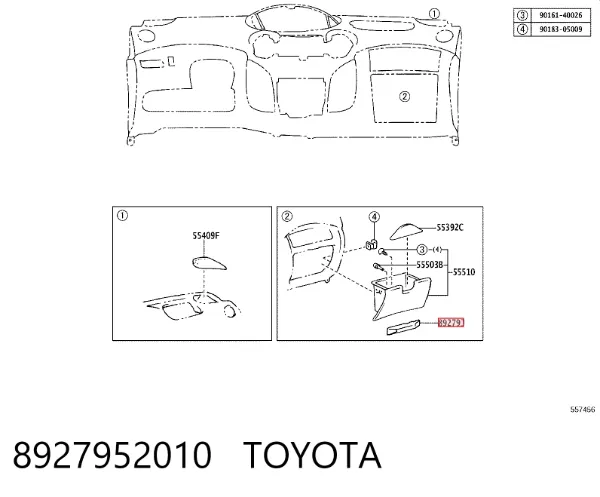  8927952010 Toyota