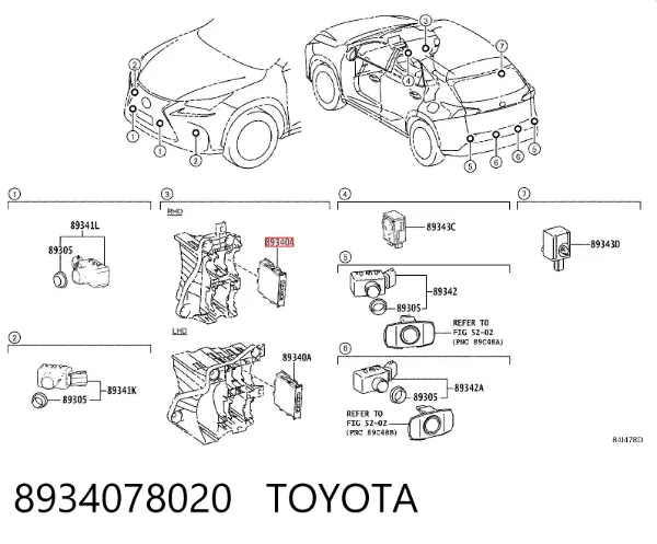  8934078020 Toyota