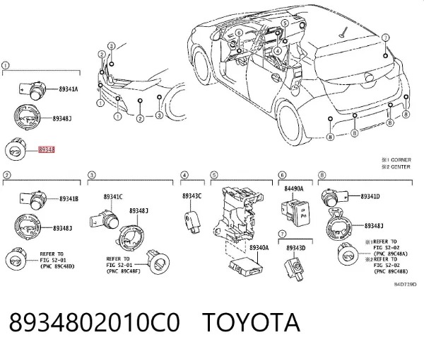  8934802010C0 Toyota