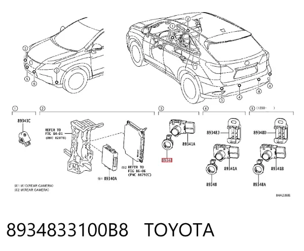  8934833100B8 Toyota