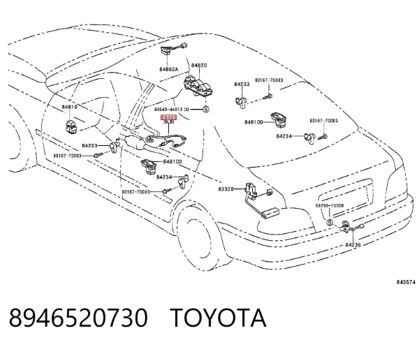 Лямбда-зонд 8946520730 Toyota