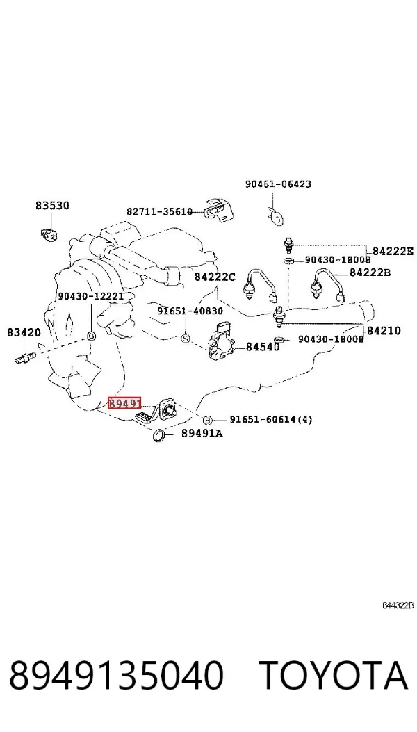 Датчик рівня масла 8949135040 Toyota