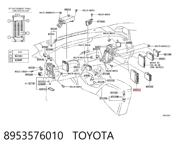  8953576010 Toyota