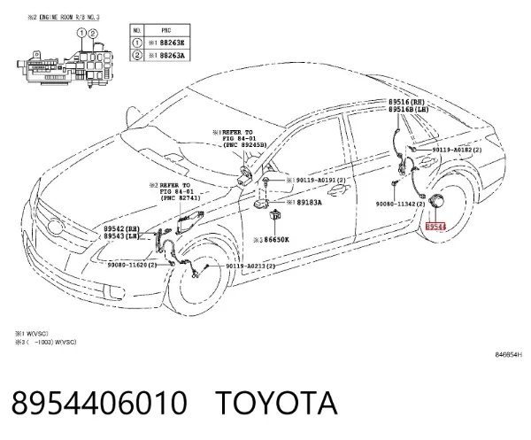 Датчик АБС (ABS) задній 8954406010 Toyota