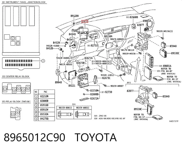 Блок керування електропідсилювача керма 8965012C90 Toyota