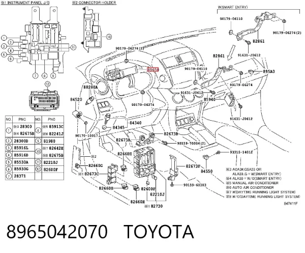 Блок керування електропідсилювача керма 8965042070 Toyota