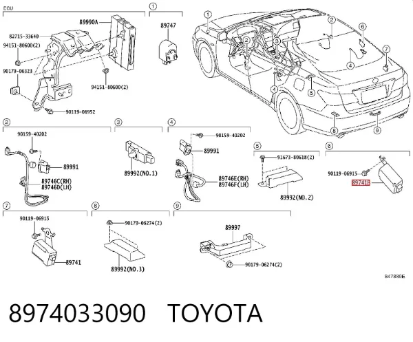  8974033090 Toyota