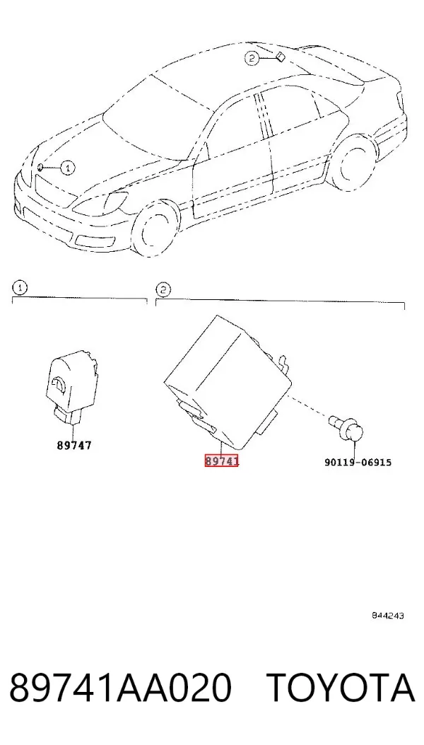  89741AA020 Toyota
