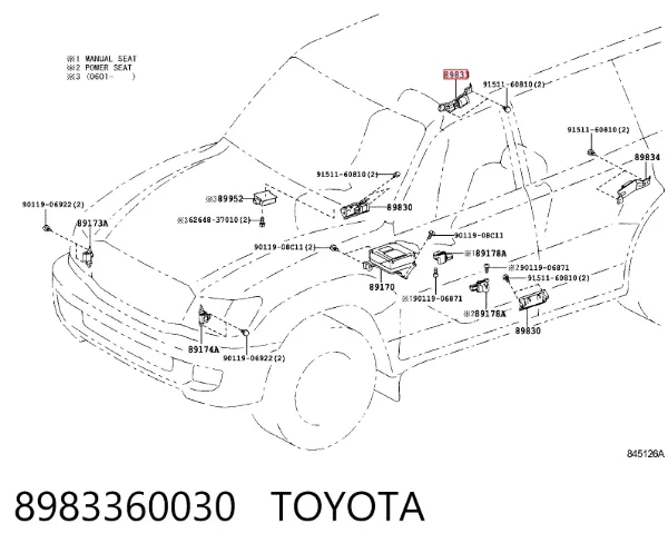  8983360030 Toyota