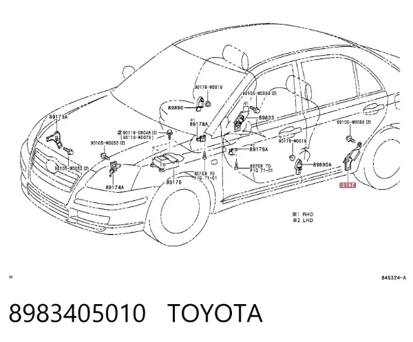 Датчик удару 8983405010 Toyota