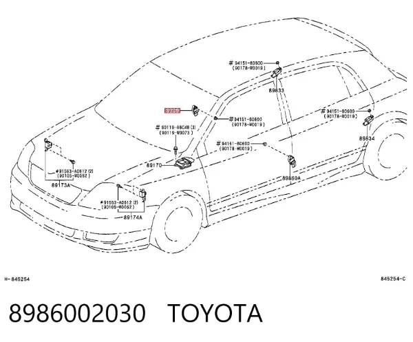 Датчик удару 8986002030 Toyota
