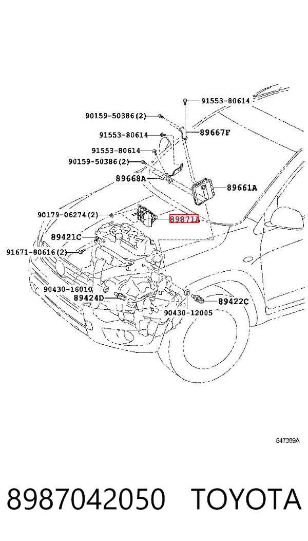  8987042050 Toyota