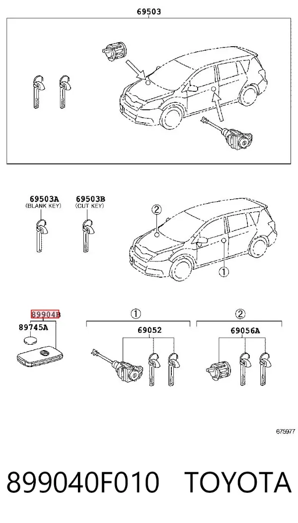  899040F010 Toyota