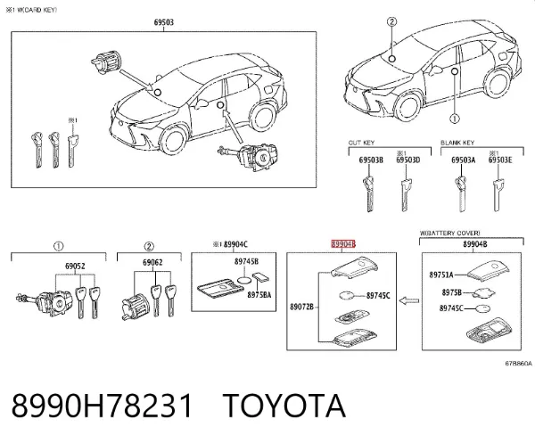  8990H78231 Toyota