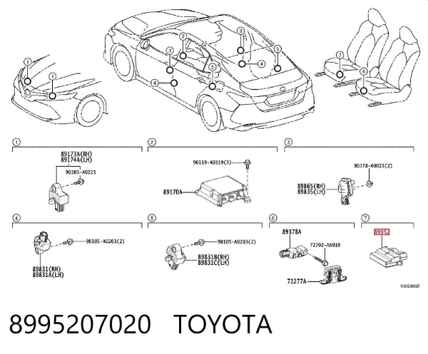  8995207020 Toyota