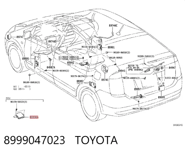 Паливні форсунки 8999047023 Toyota