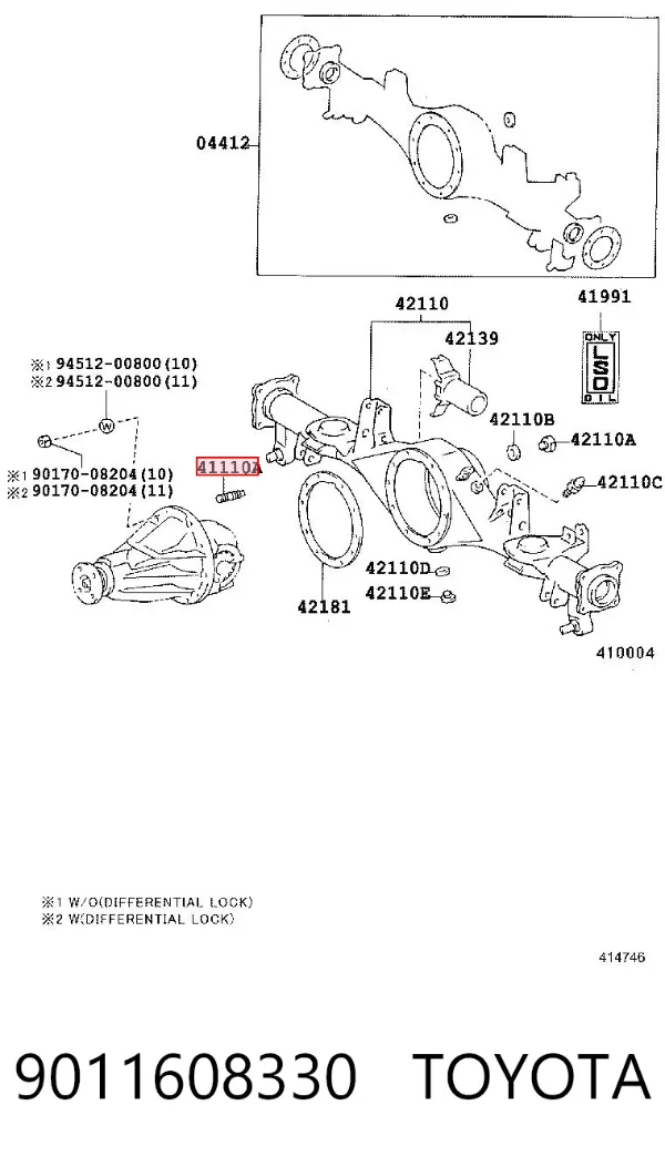  9011608330 Toyota