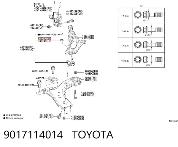  9017114014 Toyota