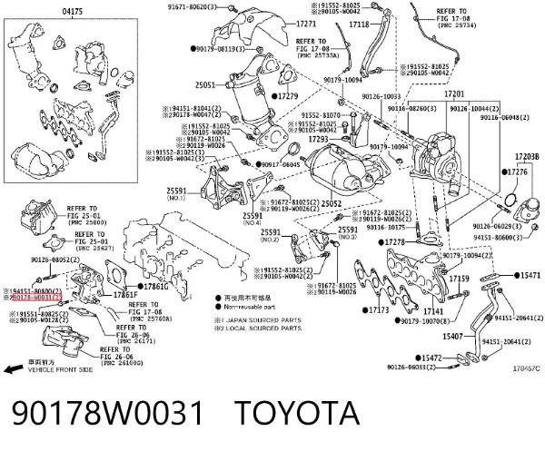 Помпа 90178W0031 Toyota
